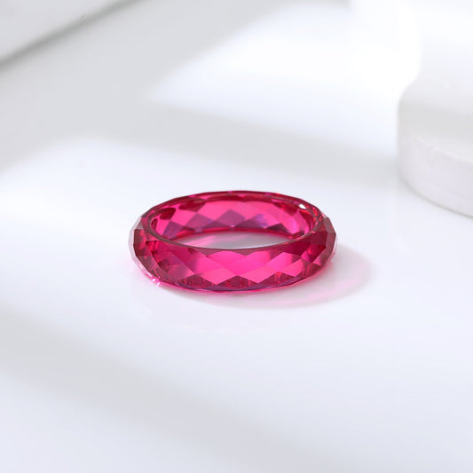 Lab Grown Corundum Ring Blue Red | JIMMY JEWELRY