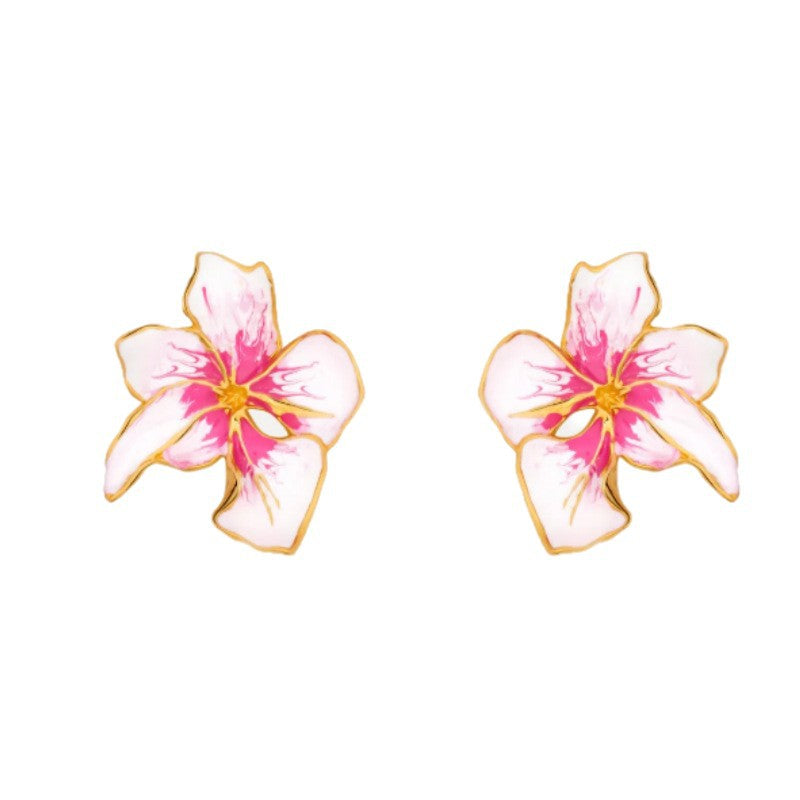 Oscar de la Renta — Fresh & Sweet Enamel Floral Earrings