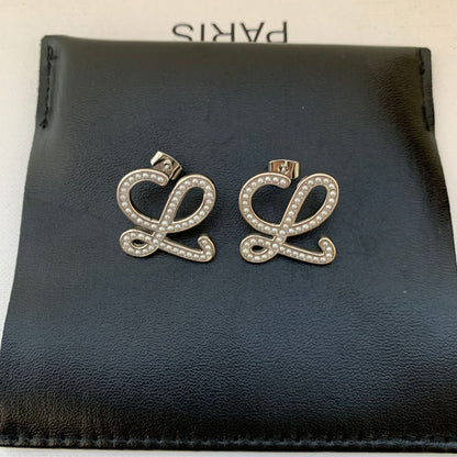 LOEWE Geometric Pearl-Encrusted Earrings Women - Perfect for Everyday Use