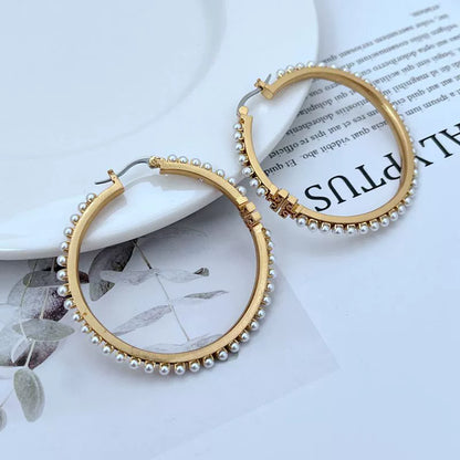 Tory Burch Pearl Hoop Earrings