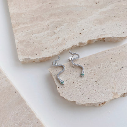 snake stud earrings