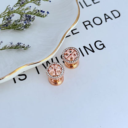 Tory Burch Miller Pave Stud Earrings For Women