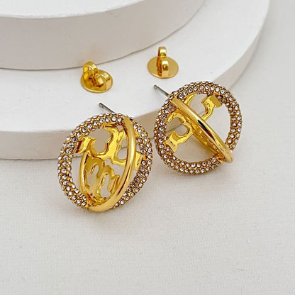Tory Burch Plated18K Gold  Celestial Star Orbit Earrings