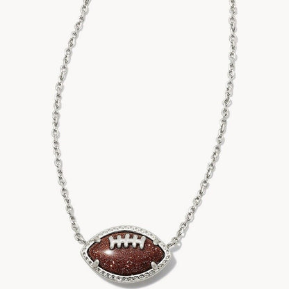 KENDRA SCOTT Football Pendant Necklace