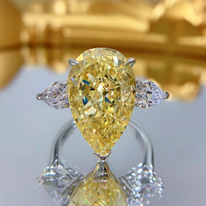 affordable yellow diamond rings