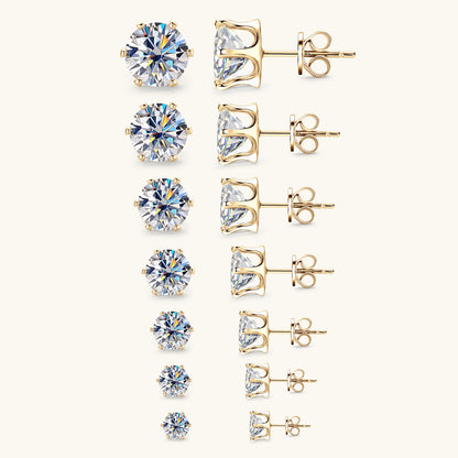 Moissanite Stud Earring Collection