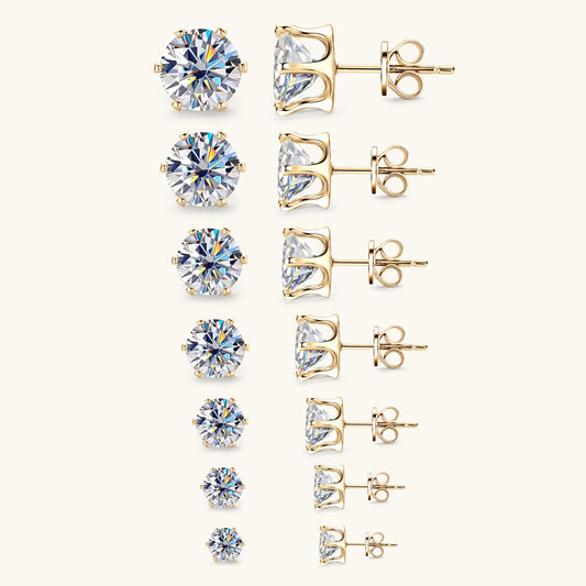 Moissanite Stud Earring Collection
