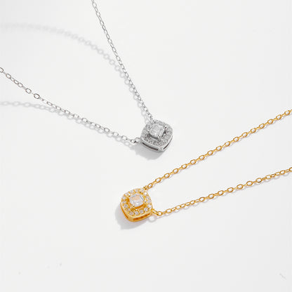 Toi et Moi Zircon Pendant Necklace