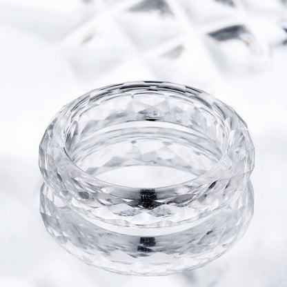Lab Grown White Corundum Ring Hardness 9 | JIMMY JEWELRY