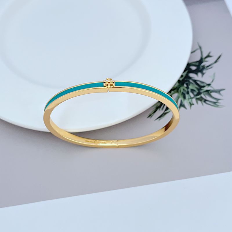 Tory Burch minimalist enamel metal bracelet