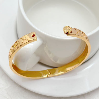 Tory Burch Fashionable Luxury Openable Metal Bangle