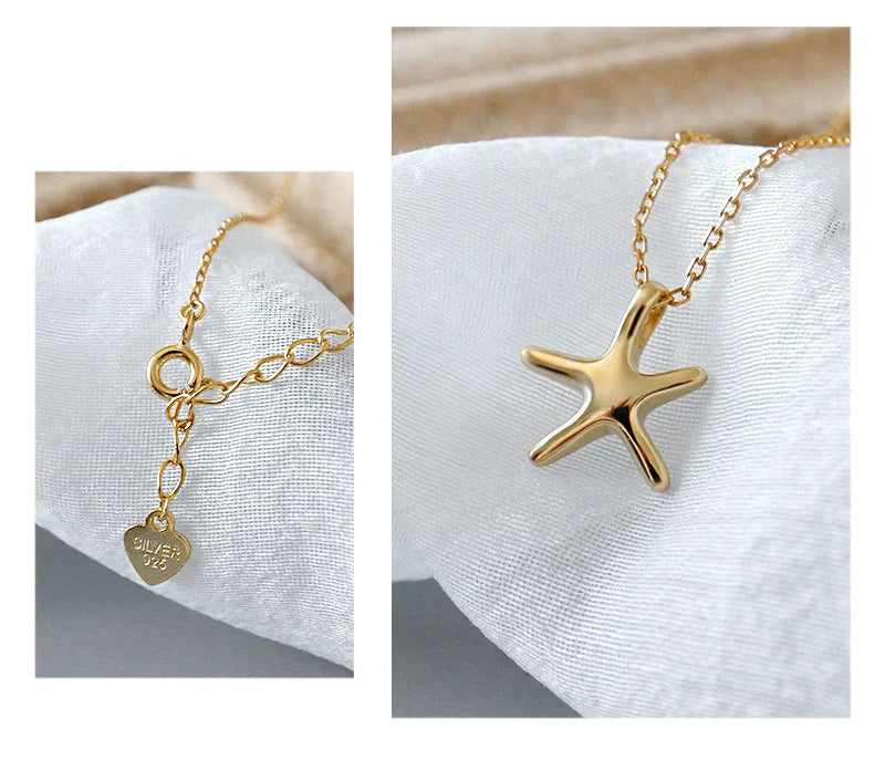 
Starfish Charm Necklace