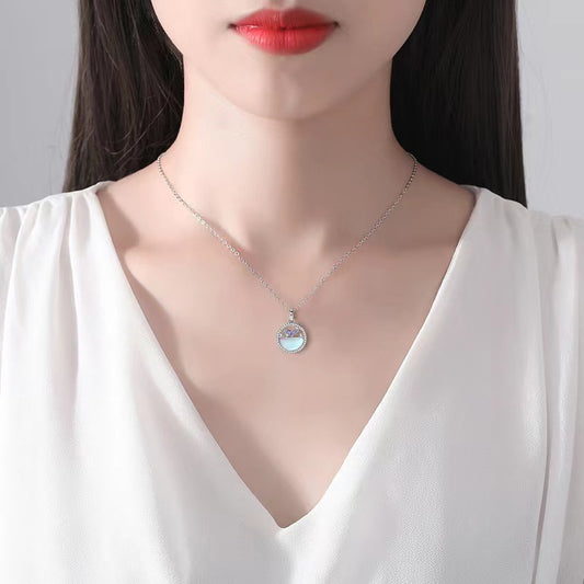 whale tail necklace with diamonds