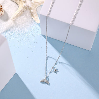 Shimmering Whale Tail Chain