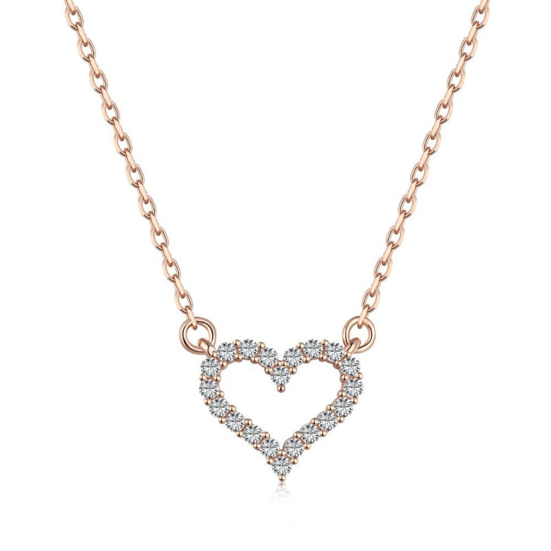 Dainty Bling Heart Necklace

