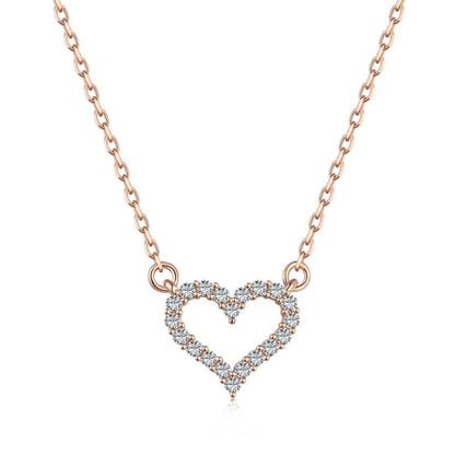 Dainty Bling Heart Necklace

