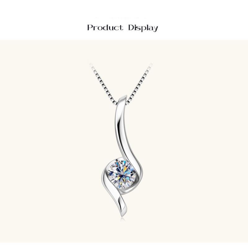 Modern Art Moissanite Necklace

