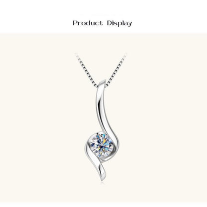 Modern Art Moissanite Necklace


