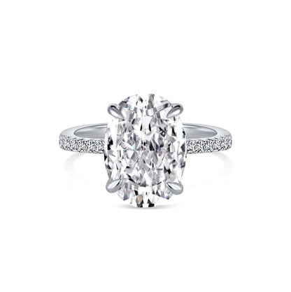 Elegant Oval Solitaire Ring