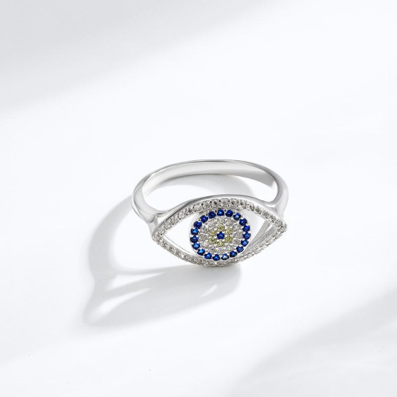 dainty evil eye ring
