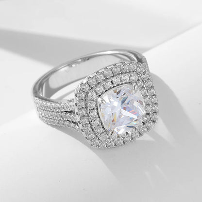 Sterling Silver Cushion Cut Ring

