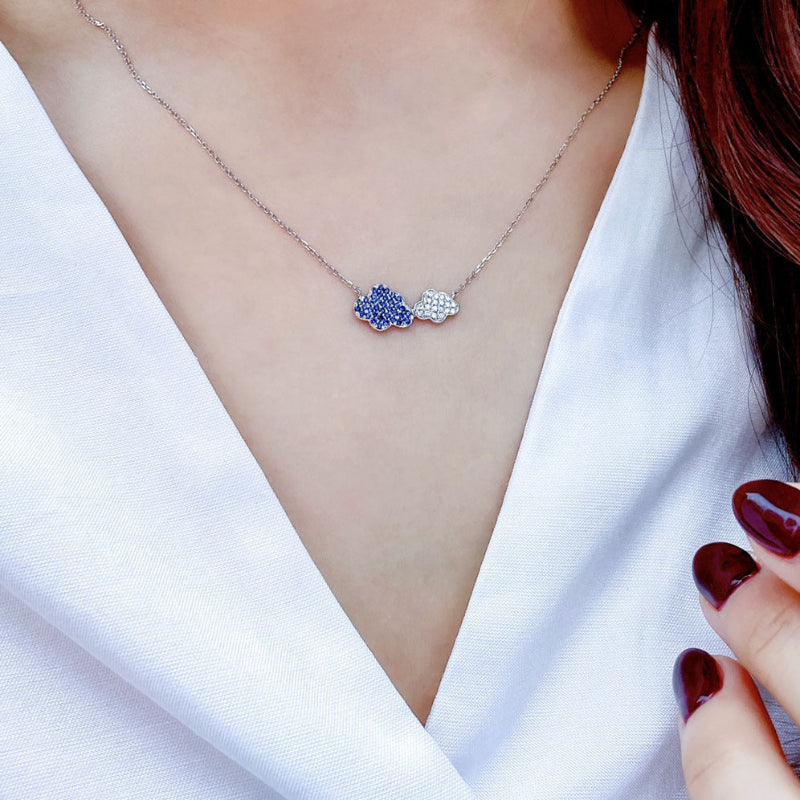 Dreamy Cloud Cluster Necklace
