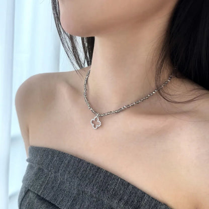 Elegant Clover Charm Necklace

