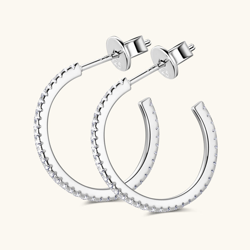 Diamond Accent Hoop Earrings