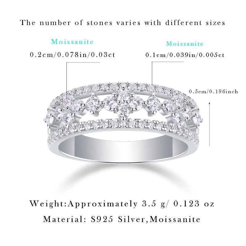 Elegant Intertwined Moissanite Band

