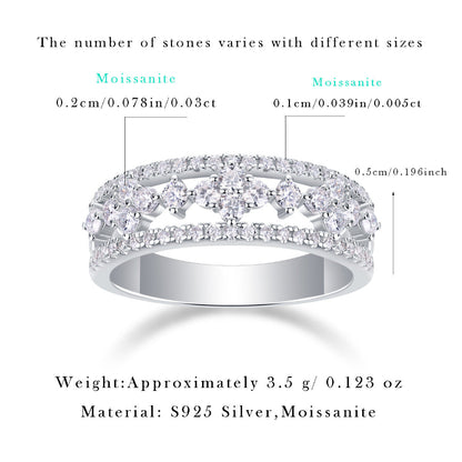 Elegant Intertwined Moissanite Band

