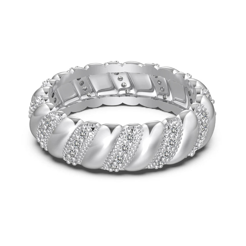 Sparkling Zirconia Wedding Rings
