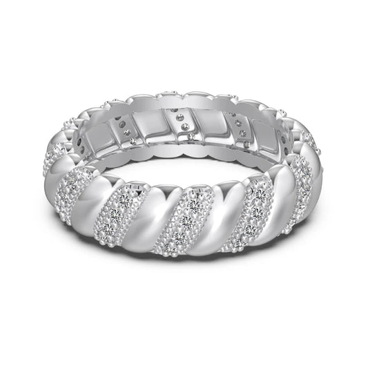Sparkling Zirconia Wedding Rings
