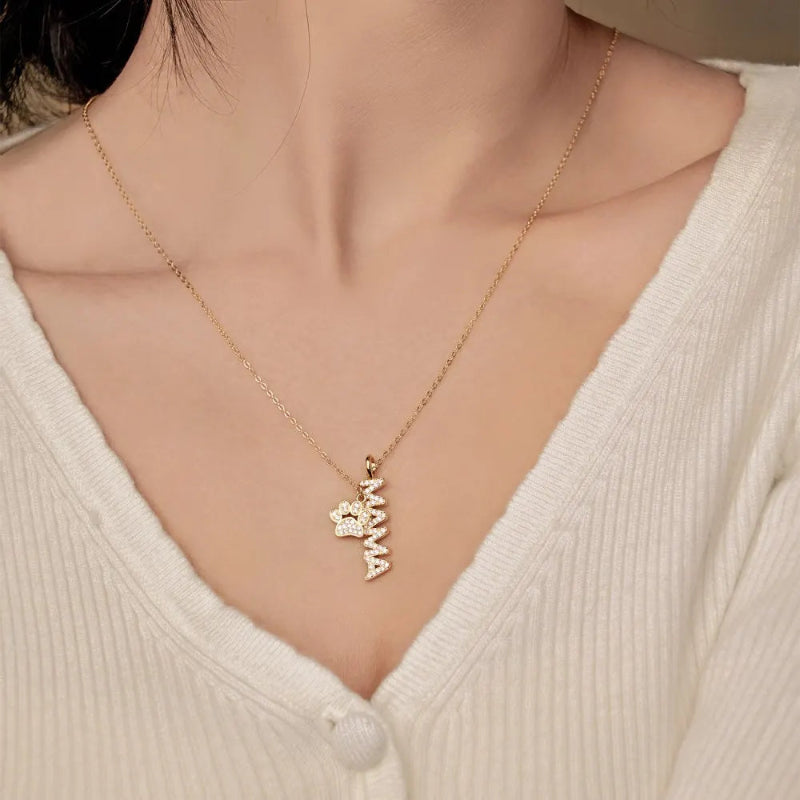 Pet Mama Sterling Silver Necklace

