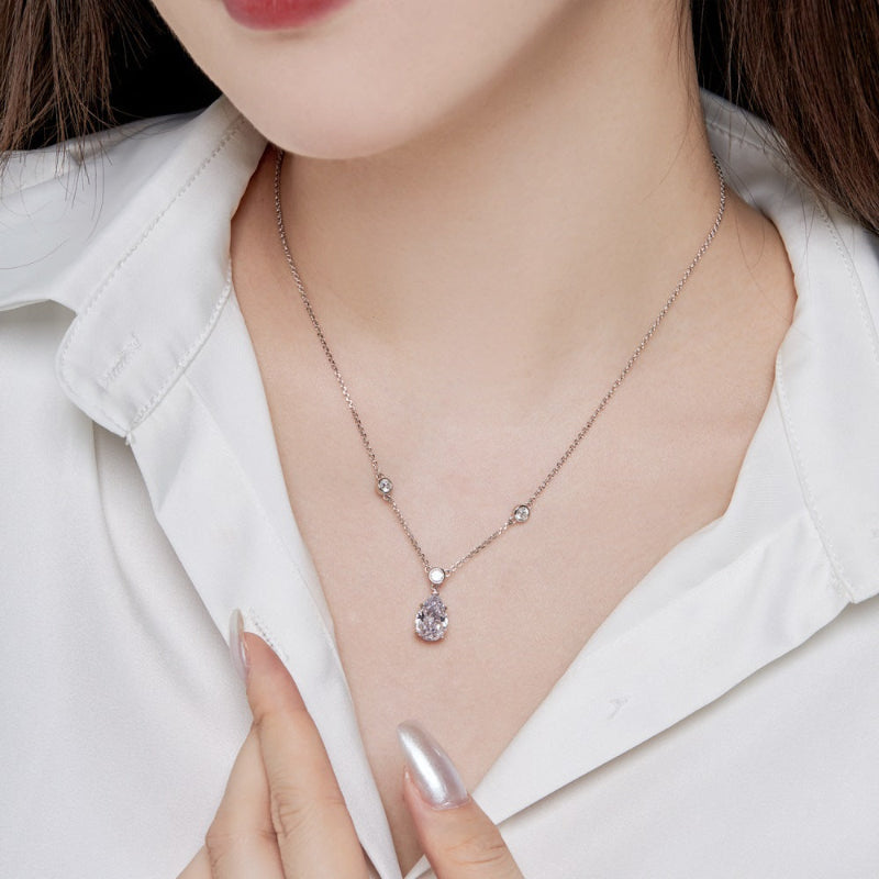 Sparkling Teardrop Y-Necklace

