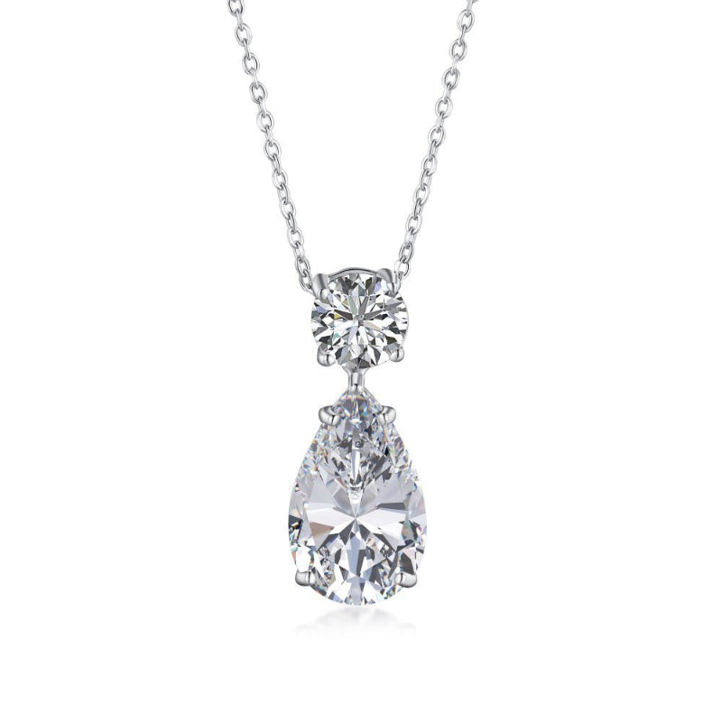Sparkling Teardrop Duo Pendant

