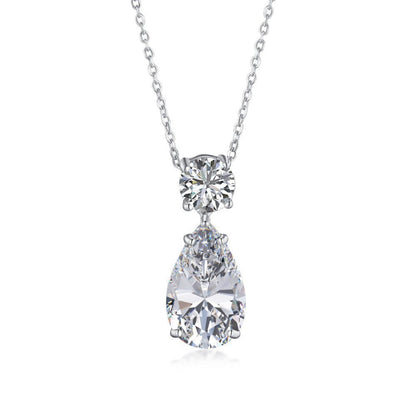 Sparkling Teardrop Duo Pendant

