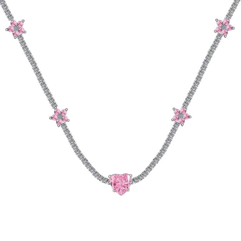 Heart Flower Zirconia Checker