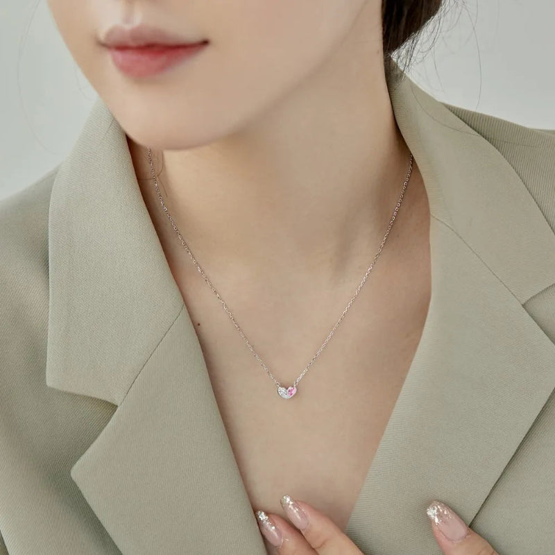 Love Divided Heart Necklace

