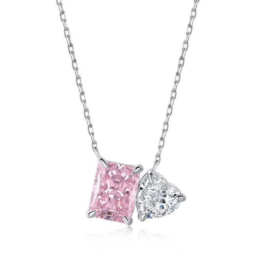 Rose & Crystal Duo Pendant

