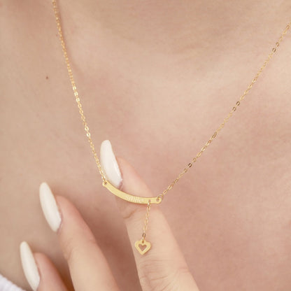 Chic "Smile" Engraved Jewelry


