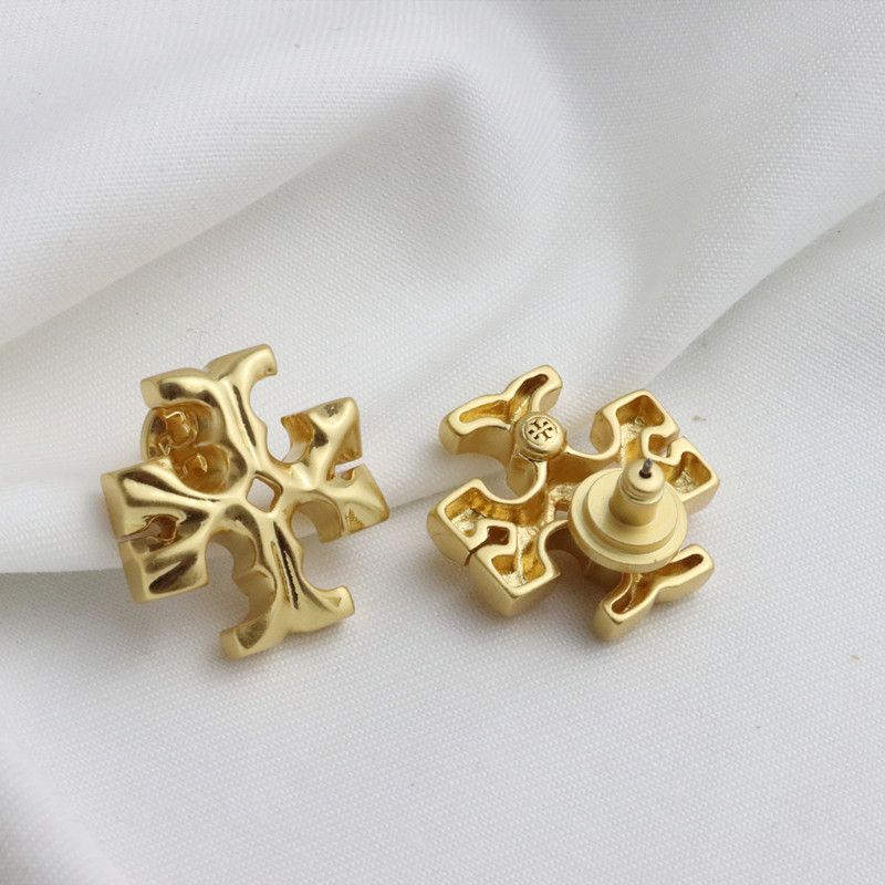 Tory Burch Double-T Stud Earrings

