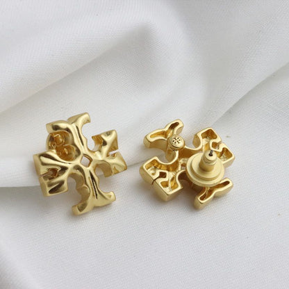 Tory Burch Double-T Stud Earrings

