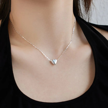 Silver Dangle Heart Charm

