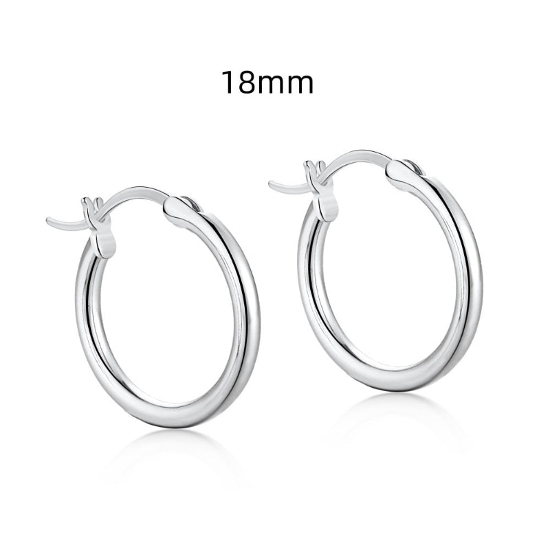 Essential Silver Hoops

