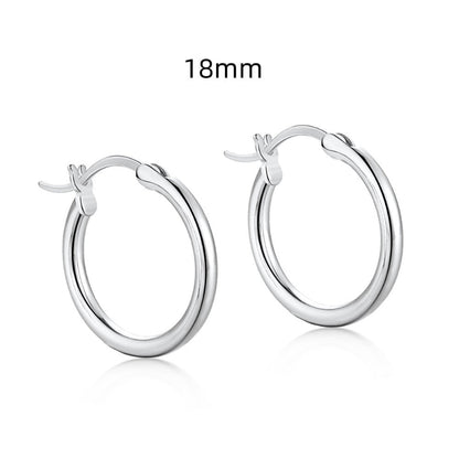 Essential Silver Hoops

