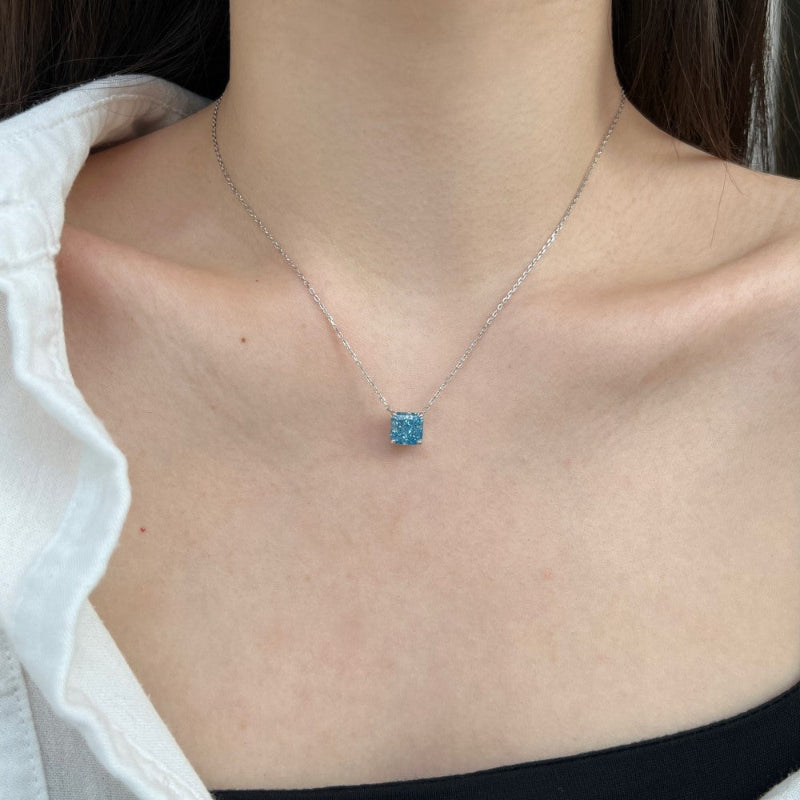 Unique Square Zirconia Pendant