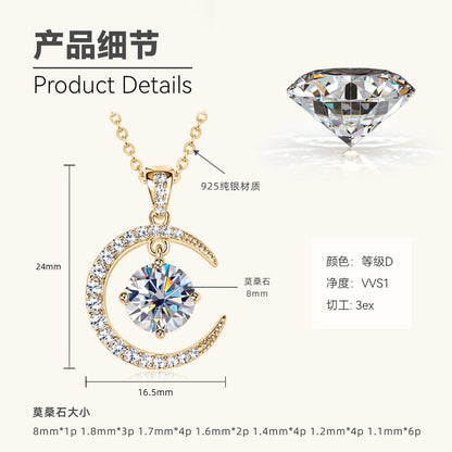 Celestial Inspired Moissanite Necklace

