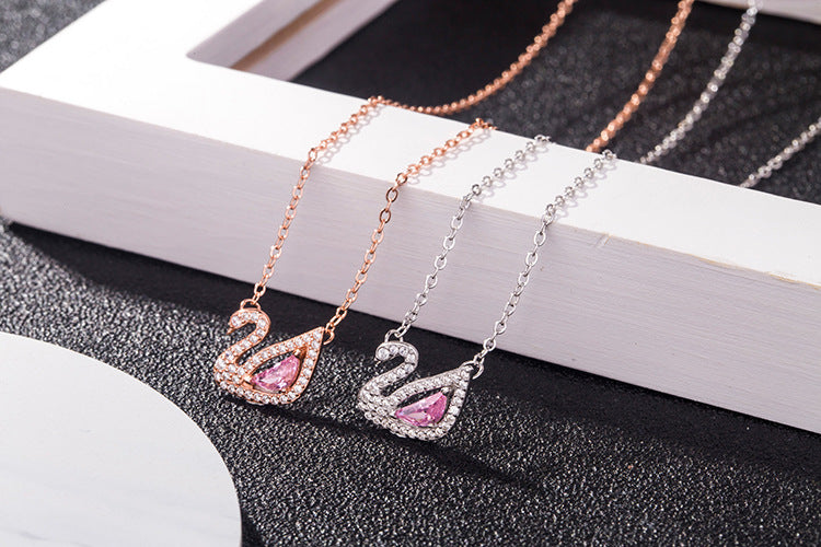 High-Quality Swarovski Swan Necklace