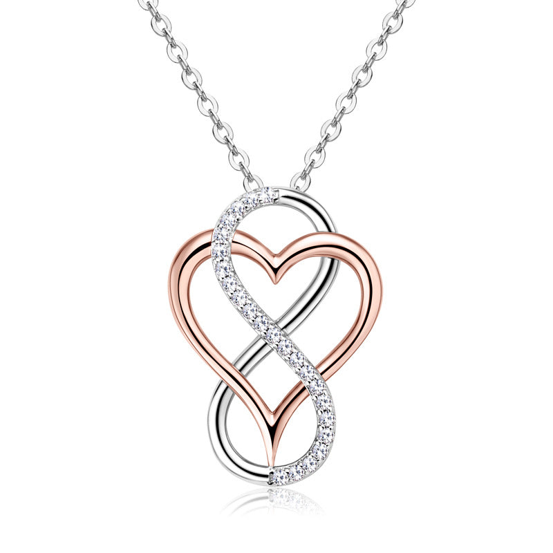 Unique Moissanite Infinity Love Pendant

