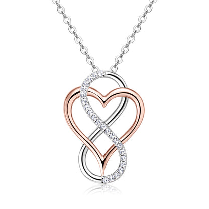Unique Moissanite Infinity Love Pendant

